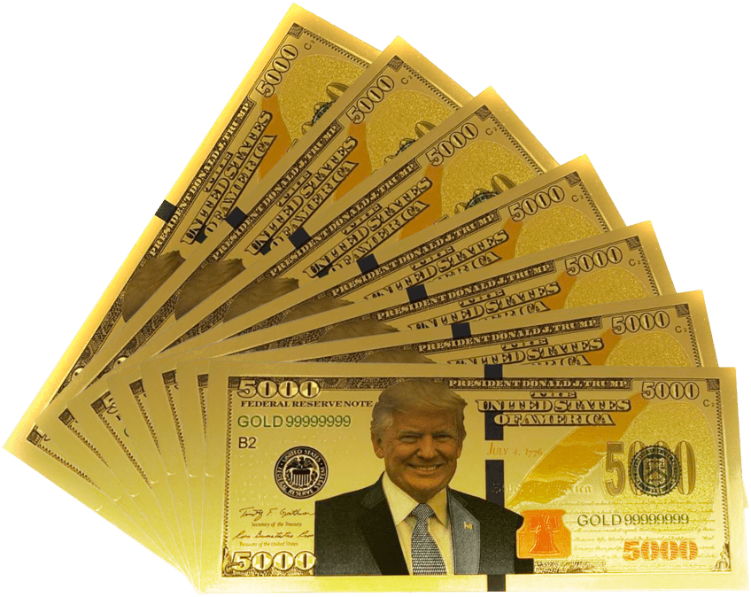 Commemorative Trump Bucks Bill $5000